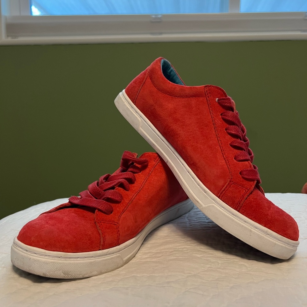 UGG Red Velour Tennis Shoes